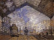 Claude Monet Saint-Lazare Station Germany oil painting artist